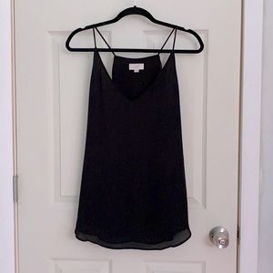 Black v-neck camisole